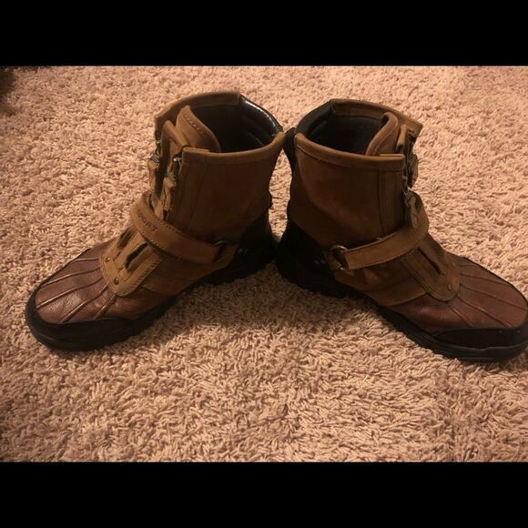 Polo sport conquest hi tops boots sz 4.5 - Picture 4 of 4
